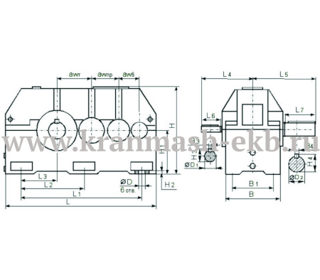 Редуктор 1Ц3У 355