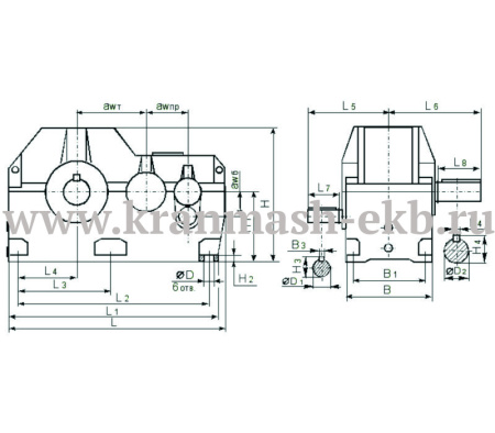 Редуктор 1Ц3Н 500
