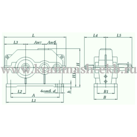 Редуктор 1Ц2У 100