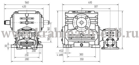 Редуктор 1Ч2 160/80