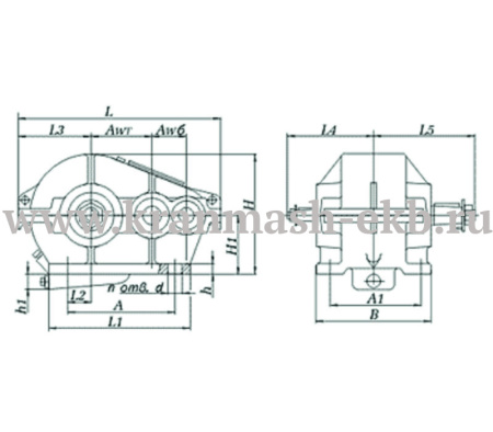 Редуктор Ц2 300